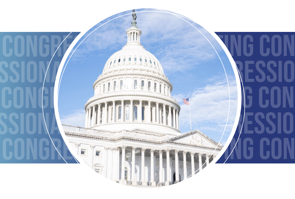 Cut off view of the side of the U.S. Capitol